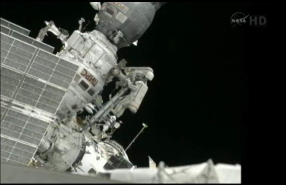 Spacewalkers' Amateur Satellite Toss Stalled at Space Station